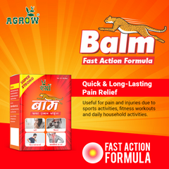 Agrow ayurvedic BALM | Fast Action pain killing formula (10gm)