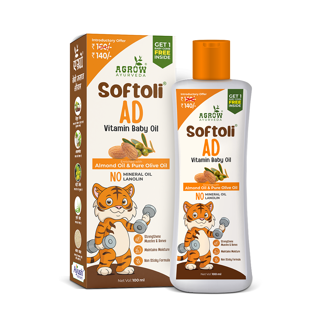 Softoli Vitamin AD ayurvedic baby message oil (100ml)