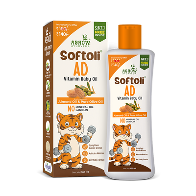 Softoli Vitamin AD ayurvedic baby message oil (100ml)