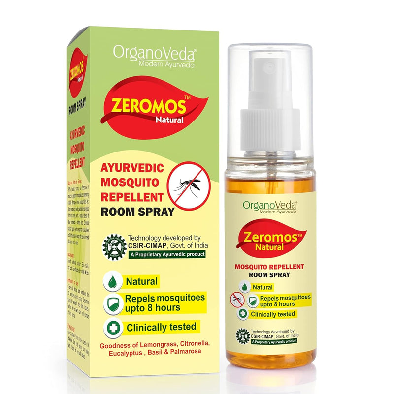 Agrow Zeromos Natural Mosquito Repellent Spray (200 ml X 2)