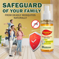 Agrow Zeromos Natural Mosquito Repellent Spray (200 ml X 2)