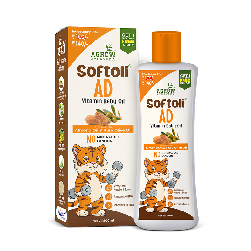 Softoli Vitamin AD ayurvedic baby message oil (100ml)