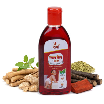 Agrow Lal Tail ayurvedic baby message oil (200ml)