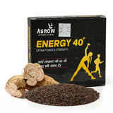 Agrow Energy 40 Plus Extra Power & Strength 10 Cap Pack of 4